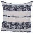 thumbnail image 1 of Coussin à rayures Mineral 18''x18'' - Bleu gris, 1 of 1