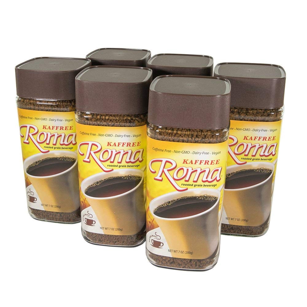Kaffree Roma – Plant-Based Coffee Alternative, Caffeine-Free, 7oz Canister (Pack Of 2), Non-GMO