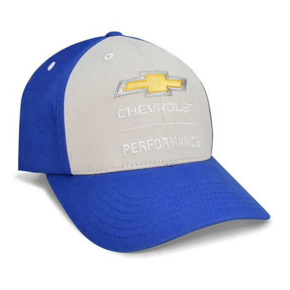 Chevrolet Performance Gray Front and Blue Sports Baseball Hat