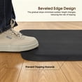 thumbnail image 6 of BarberPub Black Polyurethane Sponge Barber Chair Mat Anti Fatigue Matting, Rectangle 0035, 6 of 9