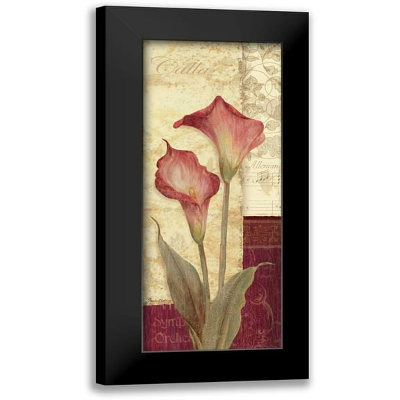 Gladding, Pamela 8x14 Black Modern Framed Museum Art Print Titled - Quattro Sonata IV