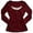 Red, variant on Slim Fit Long Sleeve T Shirt with Casual Round Neck and Lace Printed Top for Everyday and Wear