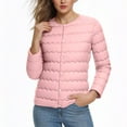 thumbnail image 2 of Ashirexll Womens Winter Coats, Womens Puffer Coats, Solid Color Button Front Double Pocket Long Sleeve Casual Outerwear Parka, 2 of 7