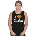 thumbnail image 3 of Love Heart Carbs Pizza Food Cute Tank Top Tee Shirt Women Brisco Brands S, 3 of 6