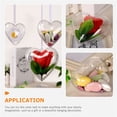 thumbnail image 5 of WHAMVOX 10pcs Clear Fillable Heart Shaped Ball Plastic Fillable Balls Ornament Candy Boxes, 5 of 8