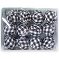 thumbnail image 1 of Adornos de bolas a cuadros, decoración navideña, bolas envueltas en tela, vacaciones navideñas para decoración del hogar Zhivalor CPB-SSW373-2, 1 of 5