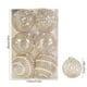 thumbnail image 3 of Set de Adornos Navideños | 12 Bolas Navideñas de Pet Color Beige | Bolas de Espuma Colgantes de Colores | 20 X 13,6 X 13,6 Cm | Ideal para Decorar El Árbol de Navidad, 3 of 6