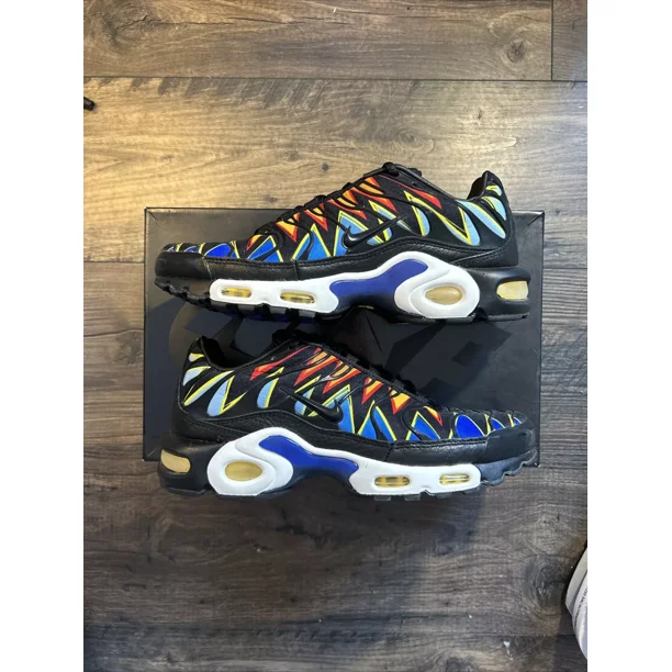 Ni - ke Ni - ke Air Max Plus The Shark France Black Blue Orange White SIZE 7M - CLEAN W/BOX