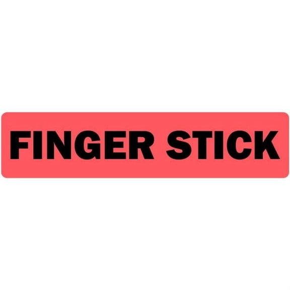 Finger Stick Medical Labels