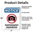 thumbnail image 2 of (2 Pack) Photography Prohibited Sign, 2 of 7