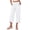 White, variant on cocolona Womens Summer Capri Pants Elastic Waist Striaght Wide Leg Cropped Trousers Casual Loose Solid Color Lounge Pants
