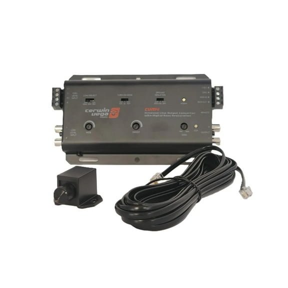 Cerwin-Vega CVM4 - 2-Channel Loc, 2-In, 2-Out, 9.5V Line Driver, Auto Turn-On, Built-In Load Resistors, Bass Processor