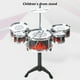 thumbnail image 4 of Juguetes, Educación, Tambor de jazz, instrumento musical infantil, juego de cinco tambores, tambor de juguete, instrumento de percusión de educación temprana para bebés, tambor de estante, 4 of 9