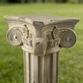 thumbnail image 4 of 28.93'' Roman Column Pedestal Plant Stand with Base, Greek Style Pillar Sculpture Magnesium Oxide Decorative Stand for Indoor Outdoor Garden Patio Wedding Party Display,Antique White, 4 of 9