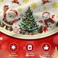 thumbnail image 2 of Cute Snowman Christmas Tree Skirt, Plush Tree Skirts for Farmhouse, Christmas Tree Decoration Decor, Christmas Decorations Skirt for Tree, Holiday Home Party Decor, 36 inch, 2 of 6
