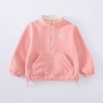 thumbnail image 2 of Ruyang Boys Girls School Fleece Jackets Preppy Polar Sherpa Fleece Jacket Pockets Fall Winter Zip Up Mock Neck Fuzzy Coat, 2 of 8