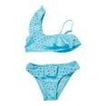 thumbnail image 1 of Girls Swimsuits 2 Piece Cute Tankini Swimsuit Ruffle Girls Bathing Suit Size 7-8, 1 of 6