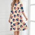 thumbnail image 6 of BOMYJESK 4th Of July Dresses for Women 250th Anniversary USA Flag Floral Maxi Dress Vintage Independence Day 2026 Summer Dresses Midi Dresses Elegant Classy Party Apparel Multicolor M, 6 of 7