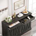 thumbnail image 3 of Black Brown MDF Piece - X - shaped Door for Elegance - Multi - function in Home - Provide Abundant Storage, 3 of 5
