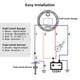 thumbnail image 5 of Medidor de 150 mm, de 0 a 190 ohmios, que monitorea los niveles de combustible y agua. Sensor de nivel de combustible/agua marino de 5 orificios para vehículos recreativos y camiones., 5 of 5