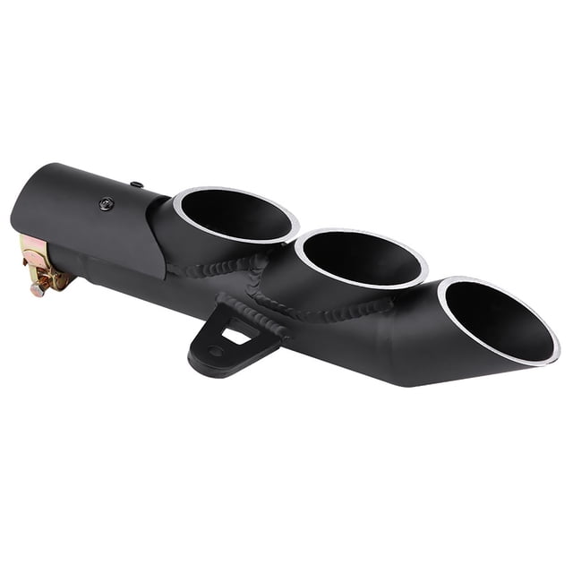 Tubo de escape de motocicleta, tubo de escape de tres salidas para motocicleta, tubo de escape de rendimiento de primera categoría