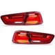 thumbnail image 5 of Luces traseras dinámicas LED, lentes ahumadas con reemplazo de luz de bienvenida para Mitsubishi Lancer Evo X 2008-2017, color rojo, 5 of 14