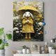 thumbnail image 4 of Qisvanset Bengal Cat Floral Canvas Print 12x16 Inch Multi Room Decor, 4 of 8