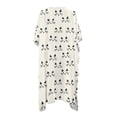thumbnail image 2 of Xoenoiee Cat Print Half Sleeve Women's Sheer Mesh Short Sleeve Swimwear Long Kimono Cardigan Summer Boho Beach Cover Up Tops for Vacation Beach, 2 of 7