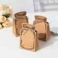 thumbnail image 4 of Efavormart 25 Pack Natural Mini Mason Jar Shaped Paper Gift Boxes With Jute Rope Ties, Party Favor Candy Boxes - 5"x3", 4 of 11