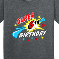 thumbnail image 4 of Inktastic Super 6th Birthday Six Years Old Youth T-Shirt, 4 of 5