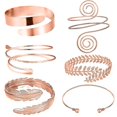 thumbnail image 1 of 6 Pcs Arm Cuffs, Upper Arm With Cuff Bracelets,adjustable Armband Set, 1 of 5
