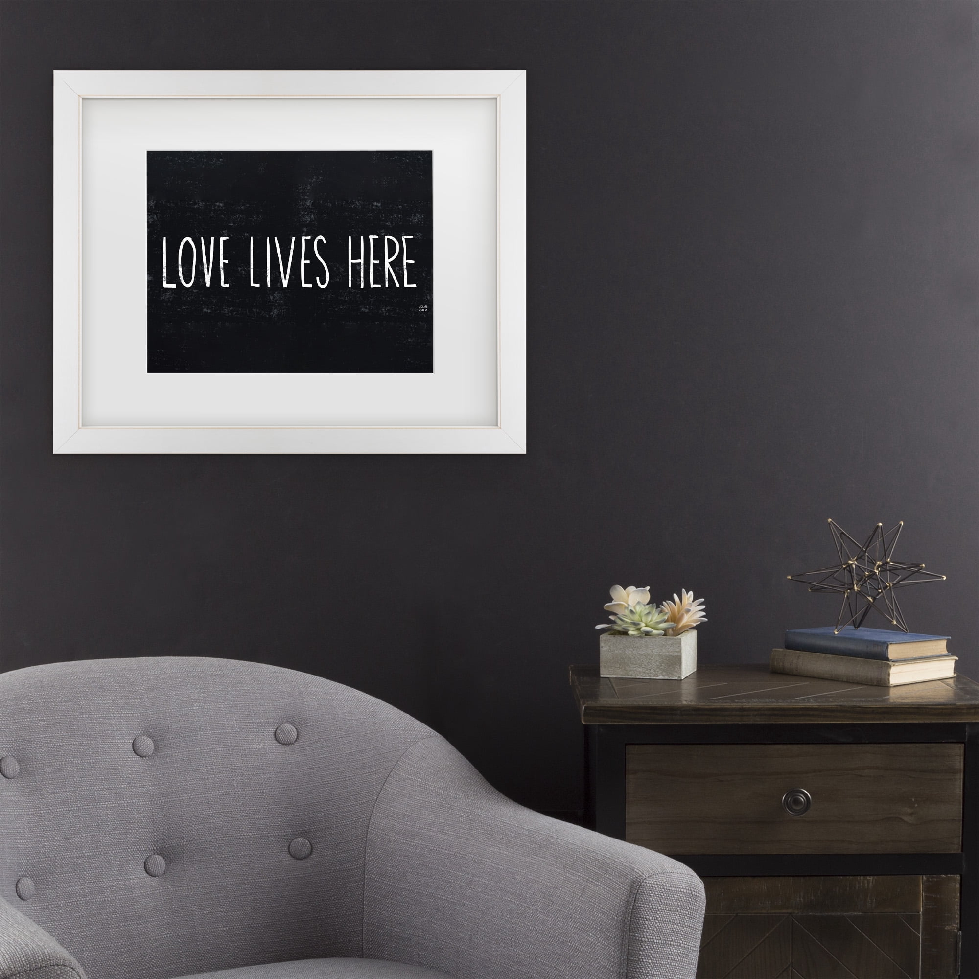 Trademark Fine Art 'Love Lives Here' Canvas Art by Michael Mullan