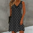 thumbnail image 2 of Khunlpohl Nightgown for Womens Sleeveless Sleepwear Pleated V Neck Soft Women Nightshirts Nightdress, 2 of 6