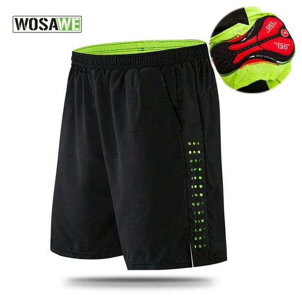 Men Bike Padded Shorts with -Slip Leg Grips Cycling 3D Padded