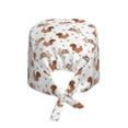 thumbnail image 2 of Gaeub Rabbit And Squirrel Print Cleaning Working Cap,Unisex Scrub Cap Nurse Hat,No-Slip Scrub Cap for Men & Women, 2 of 7
