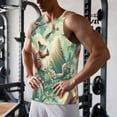 thumbnail image 5 of Fotbe Forest squirrel surreal Pattern Men's Quick Dry Workout Tank Top Gym Muscle Tee Fitness Bodybuilding Sleeveless T Shirt Breathable Workout Shirt-3X-Large, 5 of 9