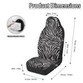thumbnail image 6 of Uourmeti Easy to Install Car Seat Cover for Auto, Polyester Fabric Washable Automobile Seat Cover Protector, Zebra Stripe, 6 of 12