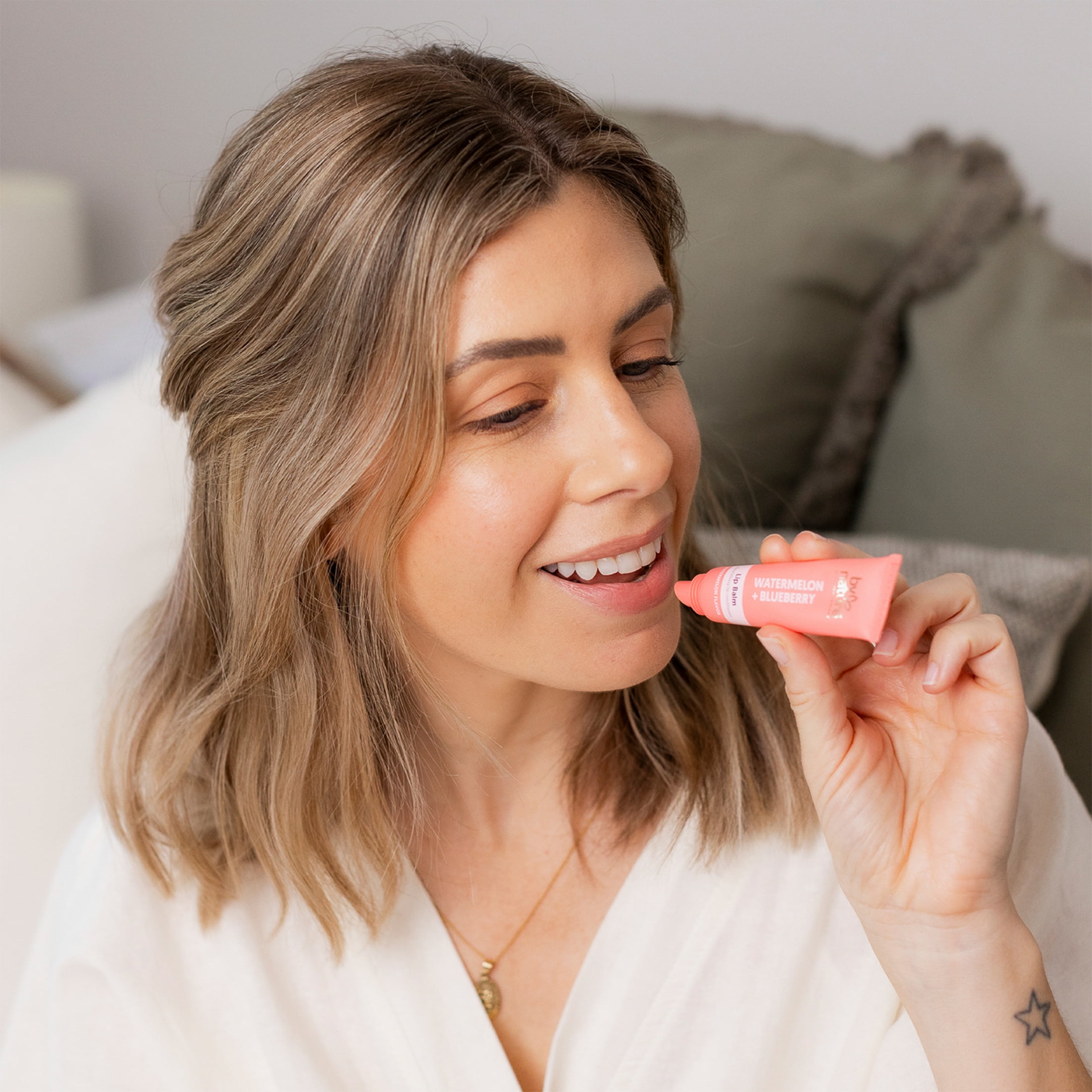 (2 pack) By Nature from New Zealand Watermelon & Blueberry Lip Balm to Rejuvenate & Smooth Lips, 1 Lip Balm