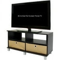 thumbnail image 4 of Furinno Entertainment Center with 2 Bin Drawers, Espresso / Brown, 4 of 4