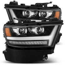AlphaRex 19-23 Ram 1500 LUXX-Series LED Projector Headlights Jet Black