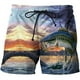 thumbnail image 2 of Pantalones cortos con estampado de tiburones en 3D para hombre y mujer, Shorts de playa modernos, con diseño de mar profundo, para verano Fivean unisex, 2 of 2