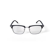 Walmart Mens Kijani Browline Prescription Eyeglasses with Case, Black/Gold