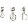 Darice Mix & Mingle Letter D Group Alphabet Charms, 3 Count