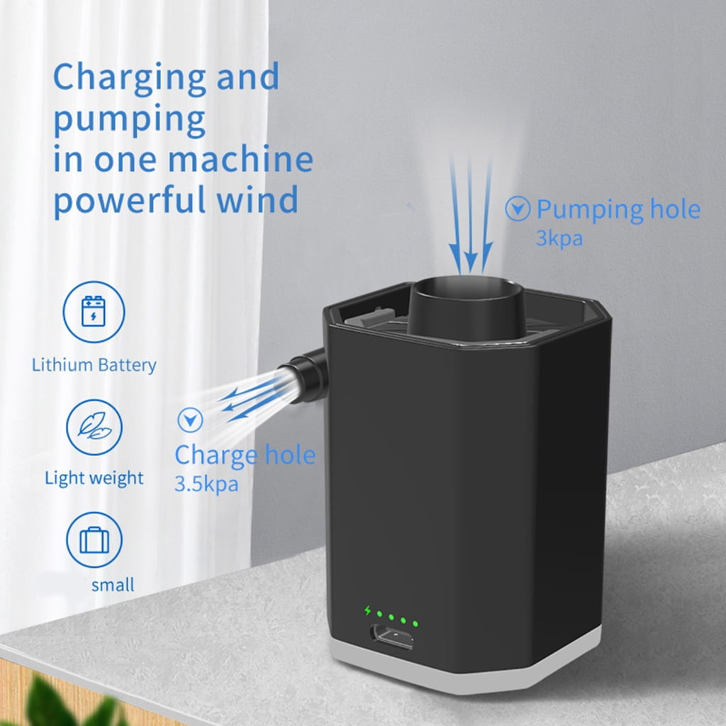 Electric Vacuum Pump Portable Cordless Air Pumps Travel Electric Pump with Light