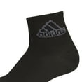 thumbnail image 2 of Boys adidas 6-Pack Superlite Classic Quarter Socks Color: Black Size: 2Y-5Y, 2 of 4