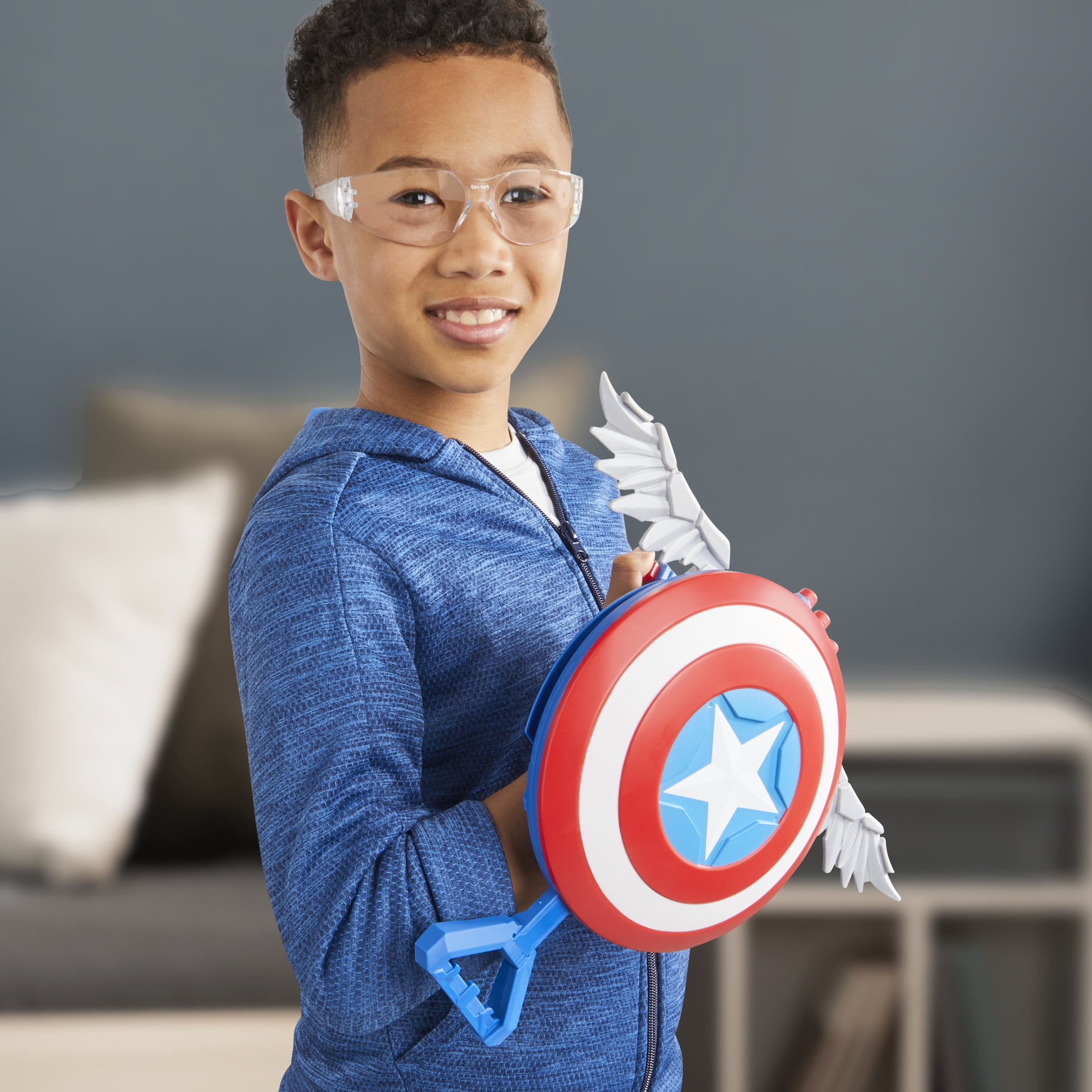 Marvel Studios Captain America Brave New World NERF Skyshot Blaster, Halloween Costume Accessory