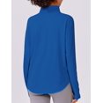 thumbnail image 3 of Pinspark Women's UPF 50+ Sun Shirts Quick Dry Quarter Zip Pullover Long Sleeve Workout Running Golf Beach Tops Loose Fit, 3 of 6