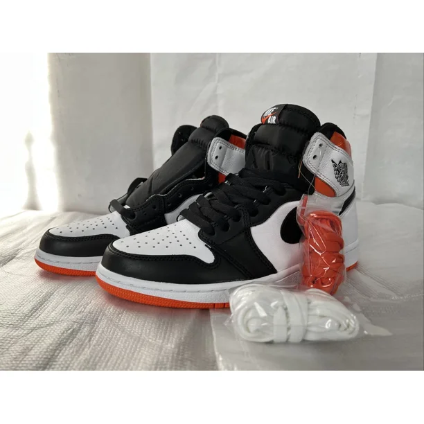 Ni - ke Ni - ke AIR JORDAN 1 RETRO High OG Size 8.5 AJ1 White Black-Electro Orange