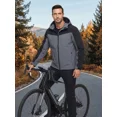 thumbnail image 6 of Men's Hooded Softshell Jacket Waterproof Insulated Windbreaker Winter Warm Fleece Lined Rain Shell Jacket, 6 of 7