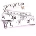 thumbnail image 2 of Classic White Sewing Tailor 3 Meters Double-Scale Measure Thick Soft Fabric Tape Measuring Weight Loss Medical Body Measurement Cloth Ruler Dressmaker Flexible Ruler Tape 2pcs, White, 2 of 6